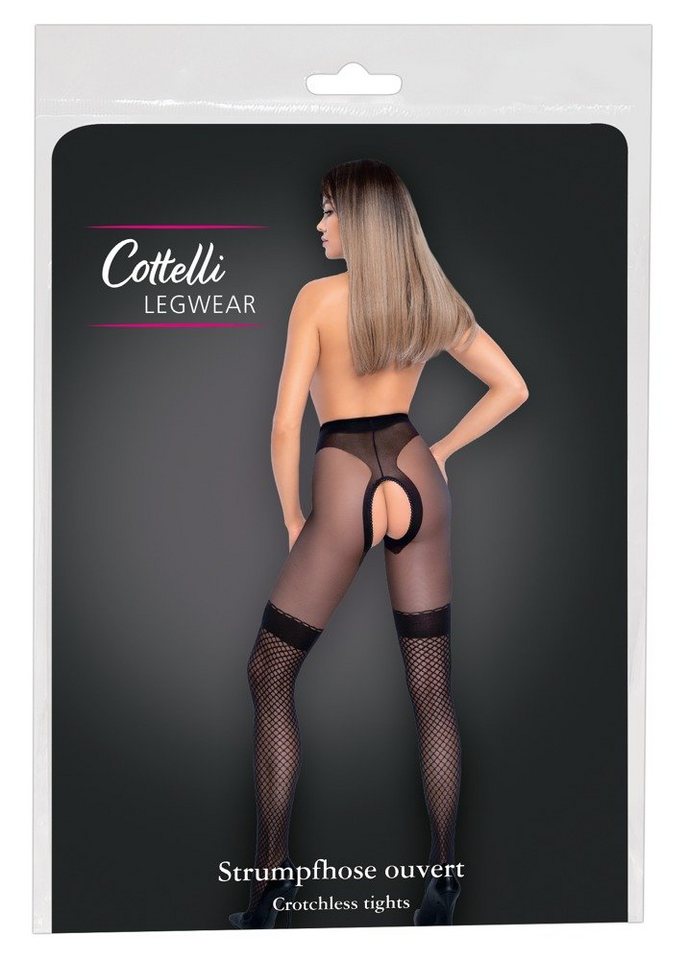Cottelli LEGWEAR Ouvert Strumpfhose Cottelli LEGWEAR - Strumpfhose ouvert - (2,3,4,5) von Cottelli LEGWEAR