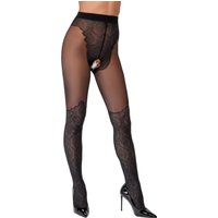 Cottelli Verlockende Spitzenoptik: Die Ouvert-Strumpfhose im verführerischen Overknee-Look von Cottelli LEGWEAR