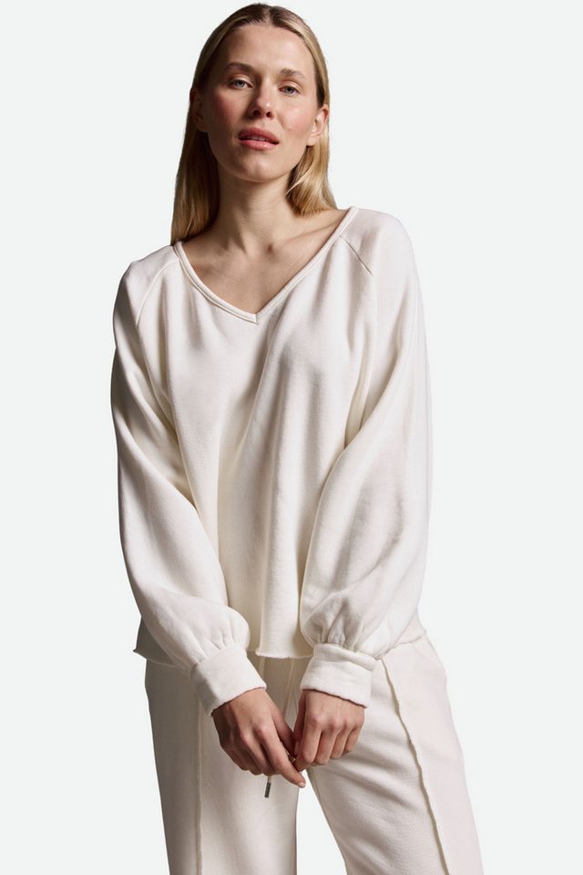 Cotton Candy Sweatshirt (1-tlg) mit V-Neck und Ballonärmeln von Cotton Candy