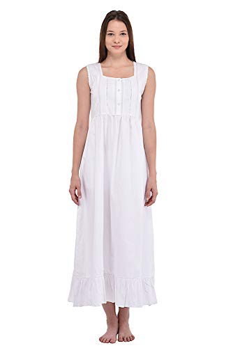 Cotton Lane Nachthemd mit eckigem Ausschnitt | Baumwollstraße von Cotton Lane