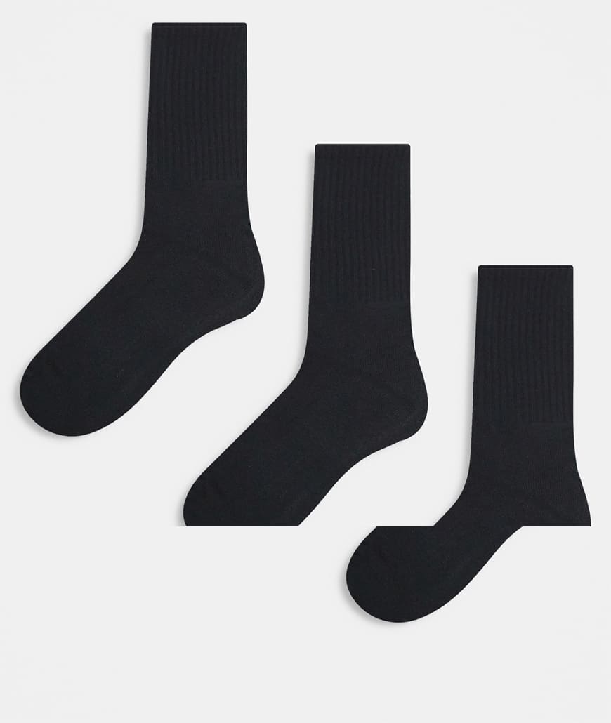 Cotton On - 3er-Pack Basic-Socken in Schwarz von Cotton On