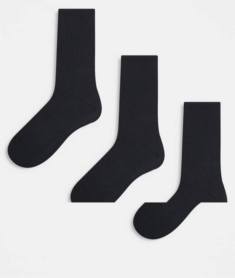 Cotton On - 3er-Pack Basic-Socken in Schwarz von Cotton On