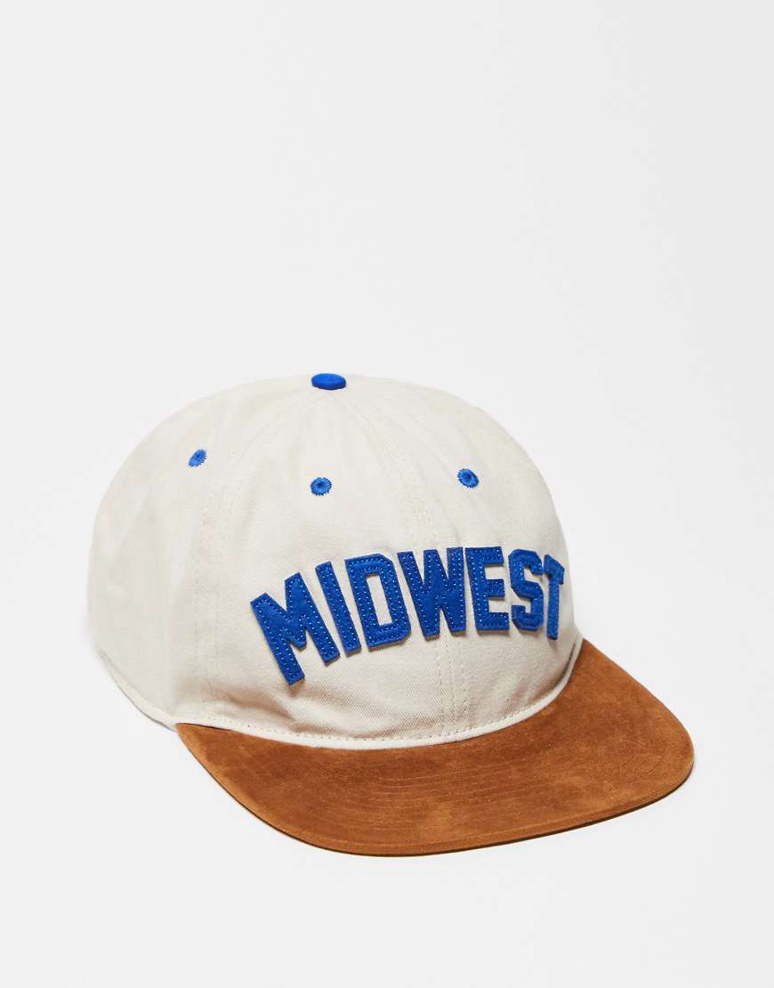 Cotton On - 6-Bahnen-Baseballkappe in Beige-Neutral von Cotton On