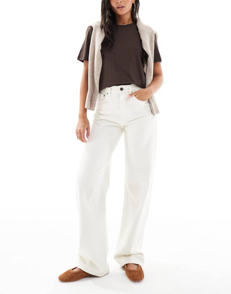 Cotton On - 91 - Straight Jeans in Knochenweiß-Blau von Cotton On