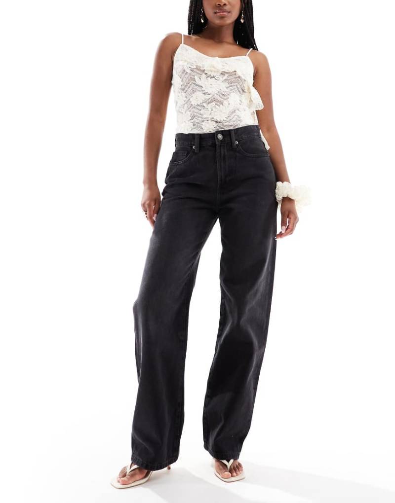 Cotton On - 91 - Straight Jeans in Schwarz von Cotton:On