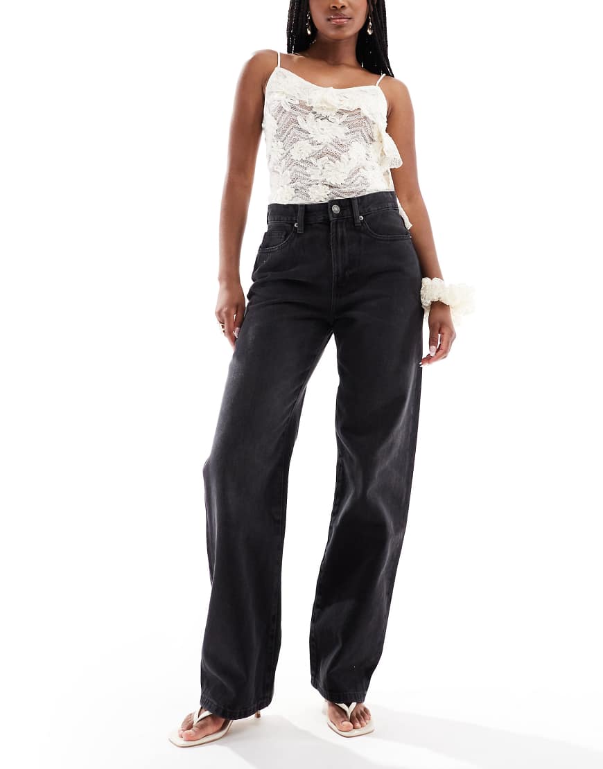 Cotton On - 91 - Straight Jeans in Schwarz von Cotton:On