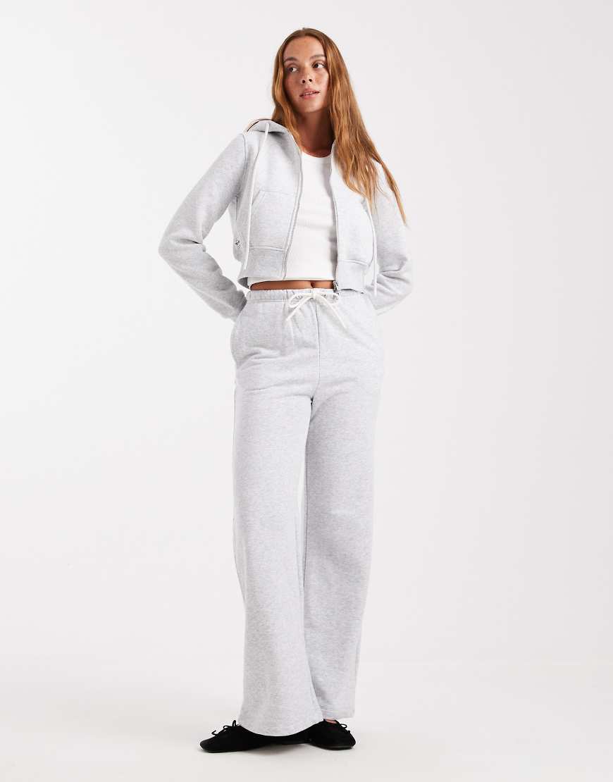 Cotton On - Classic - Fleece-Jogginghose in sanft meliertem Grau, Kombiteil von Cotton:On