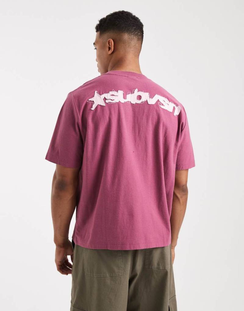 Cotton On - Cropped-T-Shirt in Heiderose mit Grafik-Rosa von Cotton On