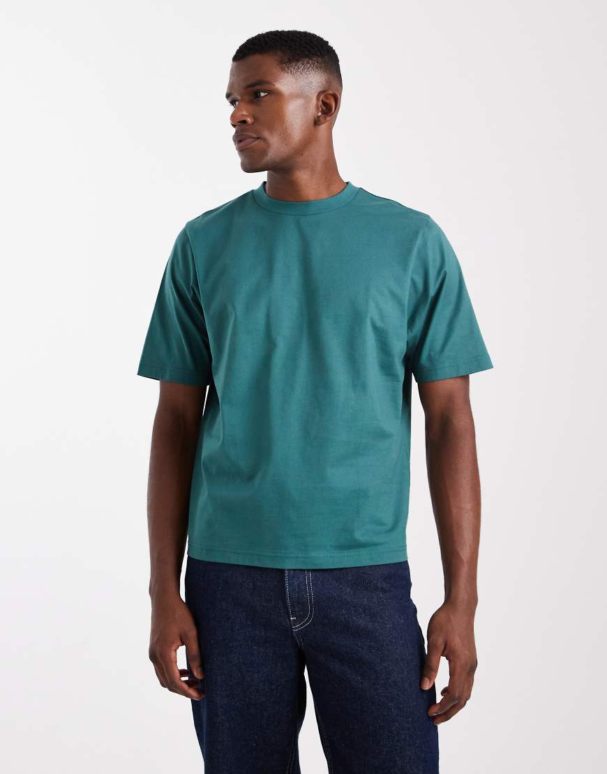 Cotton On - Cropped T-Shirt in mattem Petrol-Bunt von Cotton On