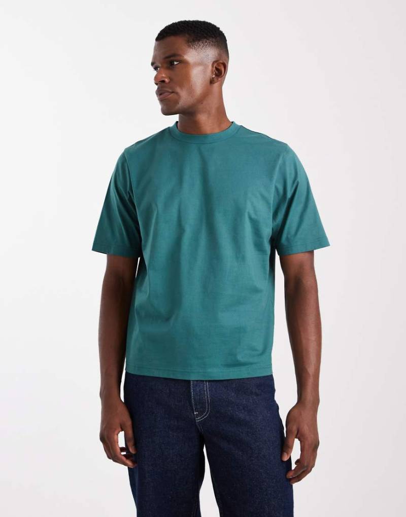 Cotton On - Cropped T-Shirt in mattem Petrol-Bunt von Cotton On