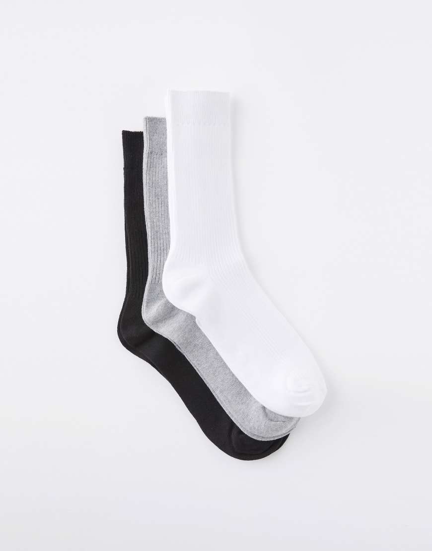 Cotton On - Easy - 3er-Pack Socken in verschiedenen Farben-Bunt von Cotton On