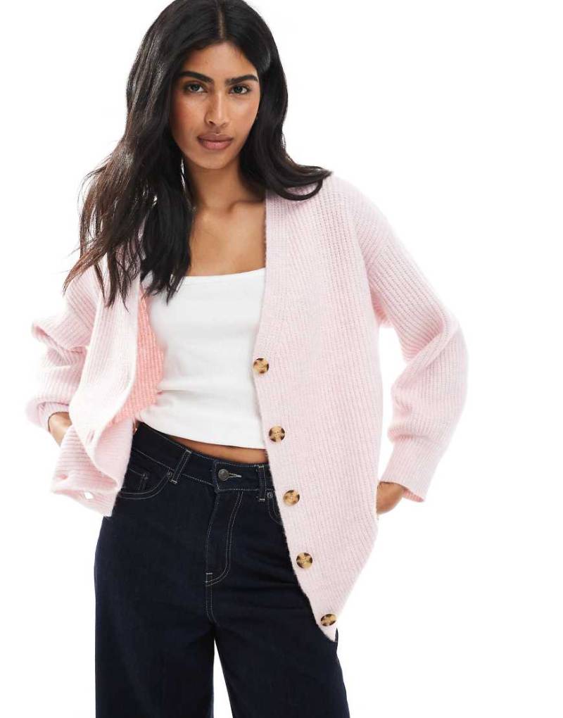 Cotton On - Everything Luxe - Kastige Strickjacke in Zartrosa Cotton On - Everything Luxe - Kastige Strickjacke in Zartrosa von Cotton On