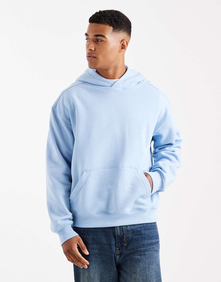 Cotton On - Kastiger Kapuzenpullover in Perlenblau von Cotton:On