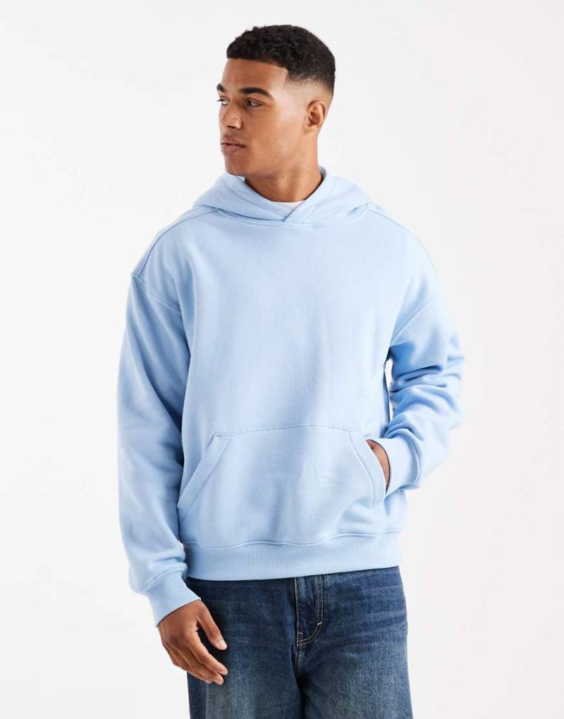 Cotton On - Kastiger Kapuzenpullover in Perlenblau von Cotton On