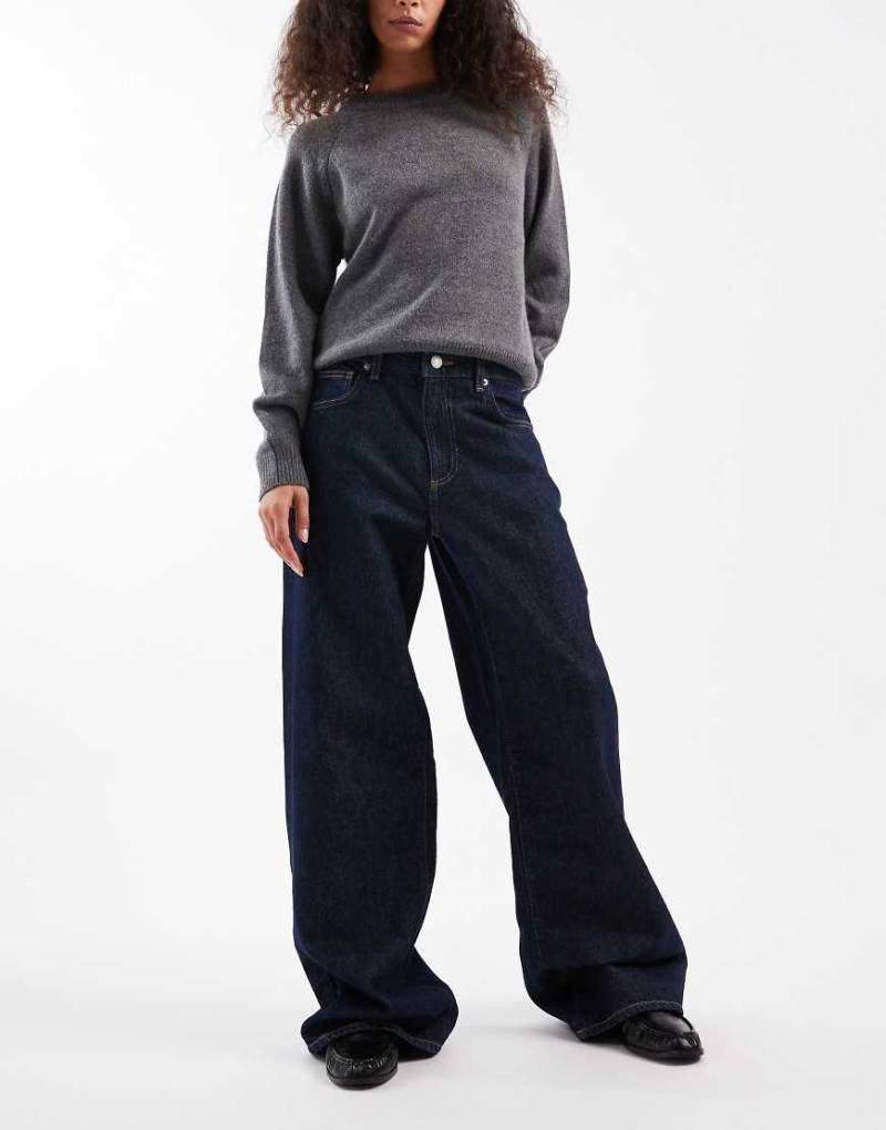 Cotton On - Relaxed Fit Jeans in Shutter-Blau mit weitem Bein von Cotton On