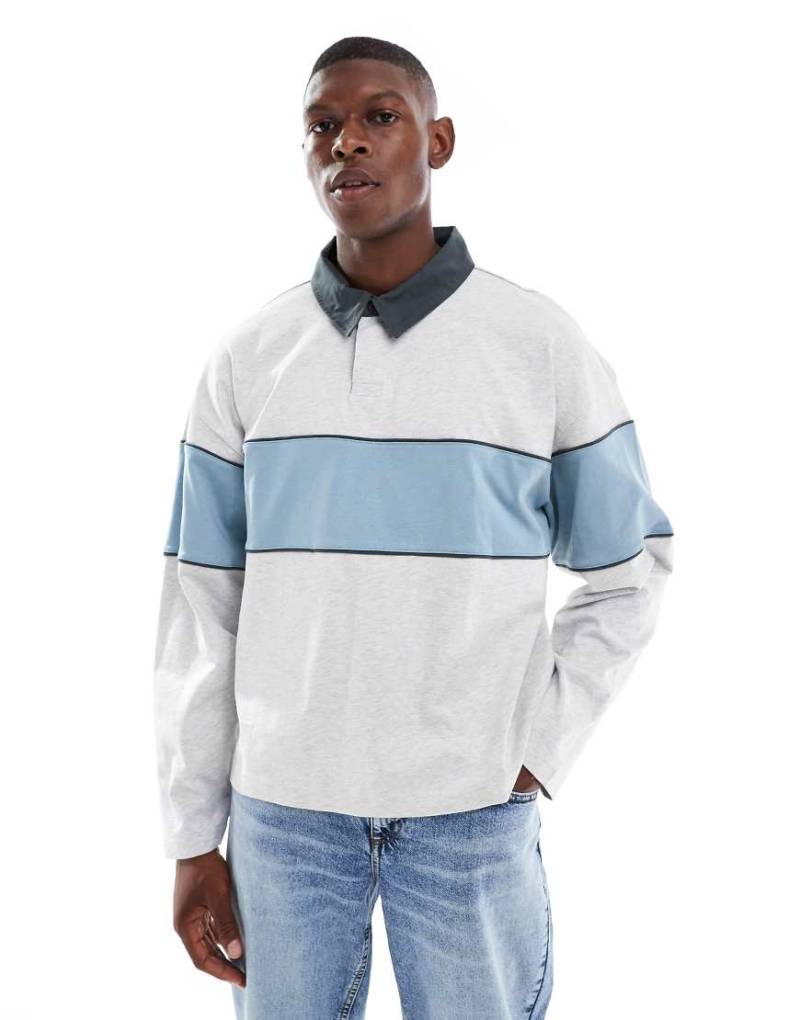 Cotton On - Rugby-Hemd in Weiß mit Polokragen und Cropped-Passform von Cotton On