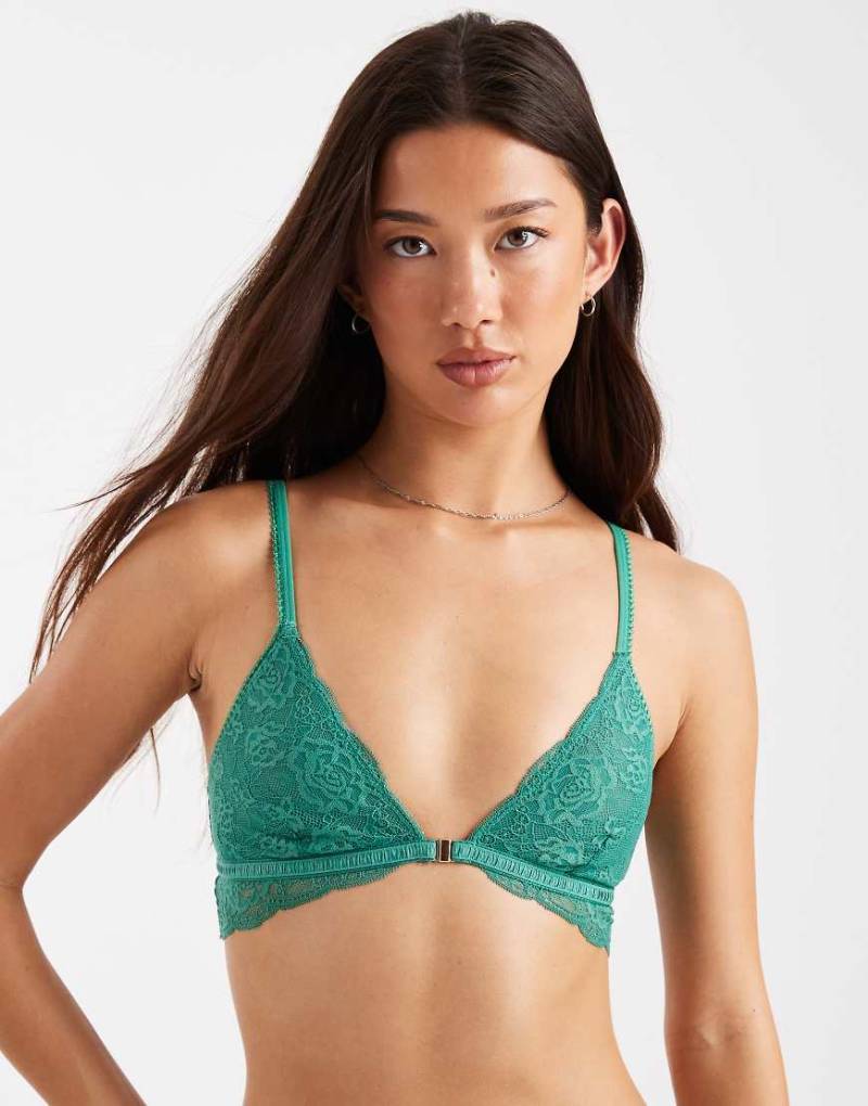 Cotton On - Sabrina - Bustier aus Spitze in hellem Lianengrün von Cotton On