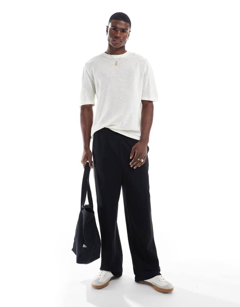 Cotton On - Strick-T-Shirt in Wollweiß von Cotton On