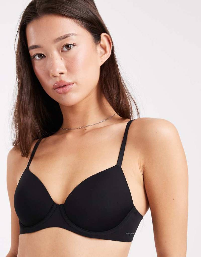 Cotton On - Ultimate Comfort - Gebondeter T-Shirt-BH in Schwarz von Cotton On