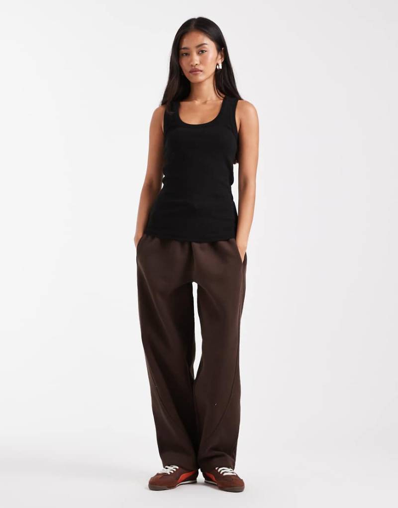 Cotton On - Weiche Barrel-Jogginghose in Schwarz mit doppeltem Bund von Cotton On