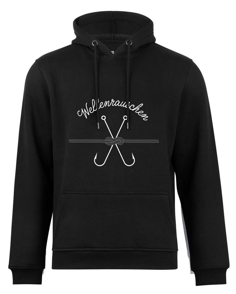 Cotton Prime® Hoodie Anker - Wellenrauschen mit weichem Innenfleece von Cotton Prime®