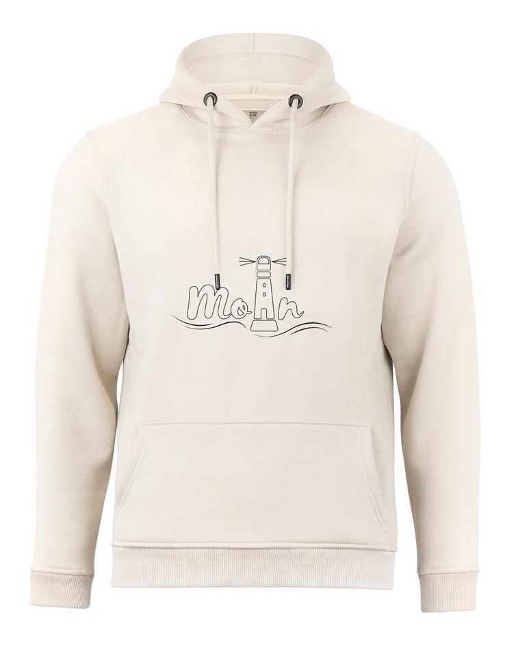 Cotton Prime® Hoodie Leuchtturm - Moin mit weichem Innenfleece von Cotton Prime®