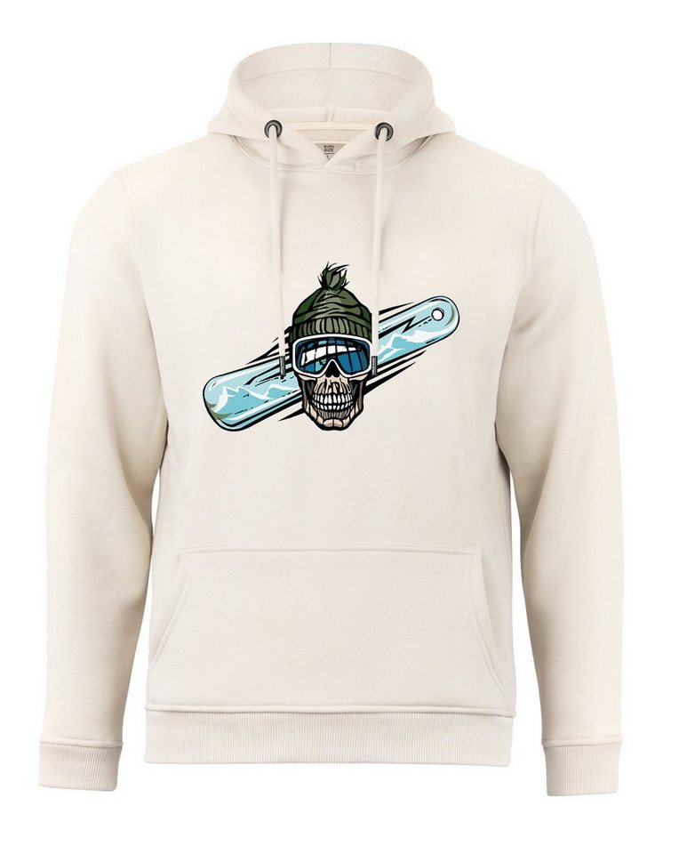 Cotton Prime® Hoodie Skull on Snowboarding mit weichem Innenfleece von Cotton Prime®