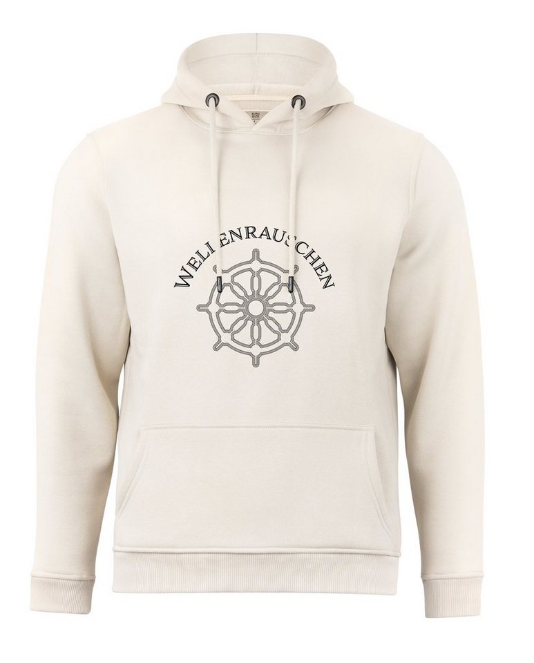 Cotton Prime® Hoodie Steuerrad - Wellenrauschen mit weichem Innenfleece von Cotton Prime®