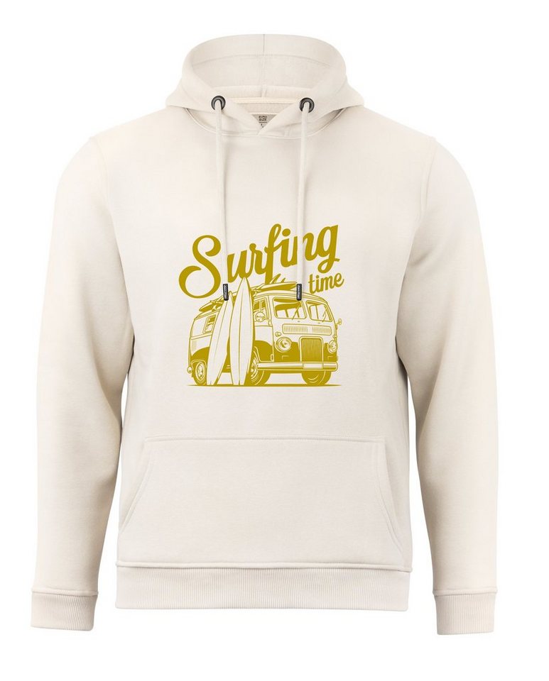 Cotton Prime® Hoodie Surf Time - Urlaub & Meer mit weichem Innenfleece von Cotton Prime®