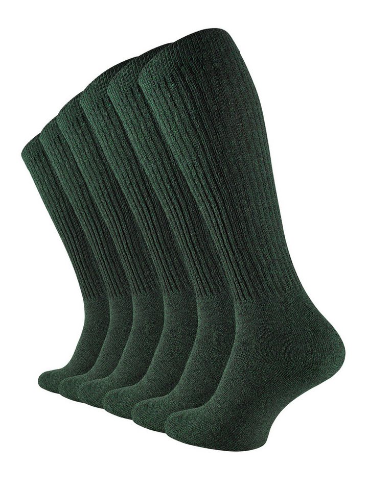 Cotton Prime® Kniestrümpfe ARMY & OUTDOOR (6-Paar) warm und robust durch Frottee von Cotton Prime®