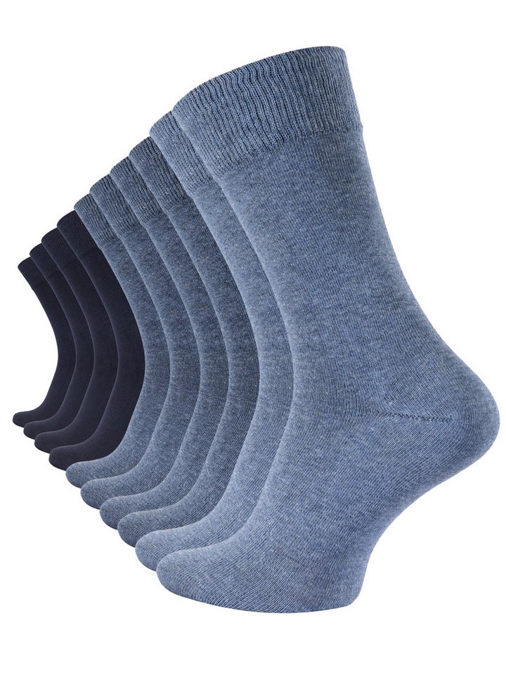 Cotton Prime® Socken Prime Cotton (10-Paar) breiter, druckfreier Komfortbund von Cotton Prime®