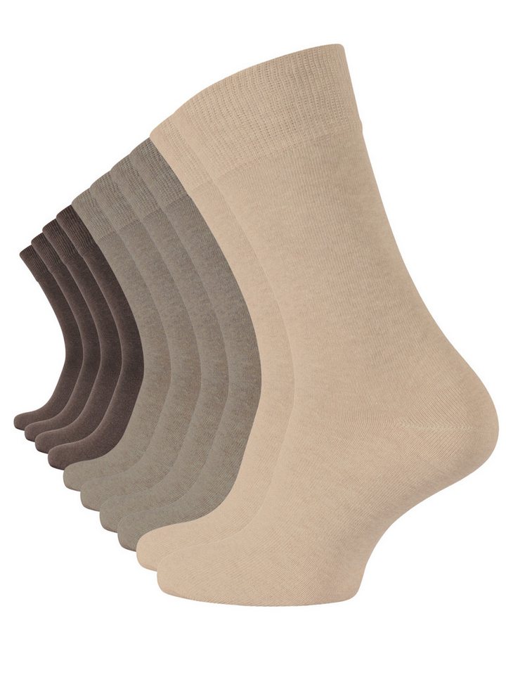 Cotton Prime® Socken Prime Cotton (10-Paar) breiter, druckfreier Komfortbund von Cotton Prime®