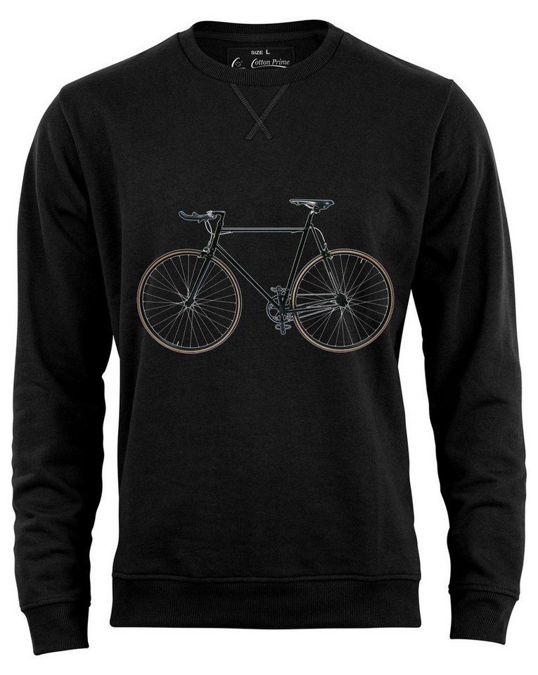 Cotton Prime® Sweatshirt Bike-Fahrrad mit weichem Innenfleece von Cotton Prime®