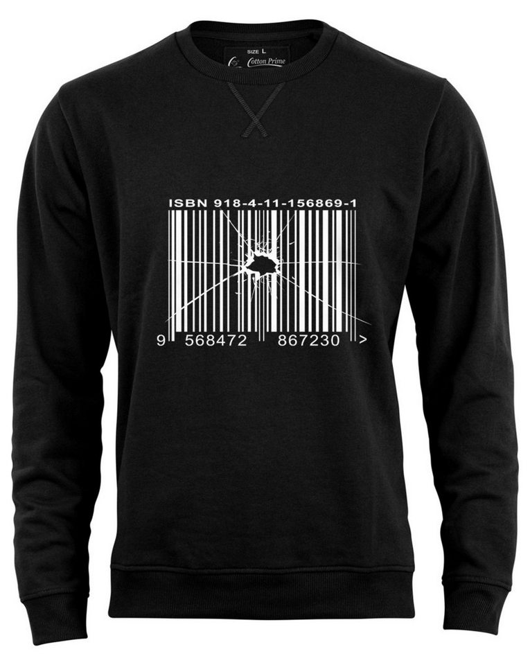 Cotton Prime® Sweatshirt Barcode - Out of Order mit weichem Innenfleece von Cotton Prime®