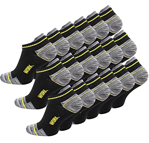 18 Paar Herren Arbeitssocken Sneakers Robuste Work Socks Berufssocken, Gr. 39-42 von Cotton Prime