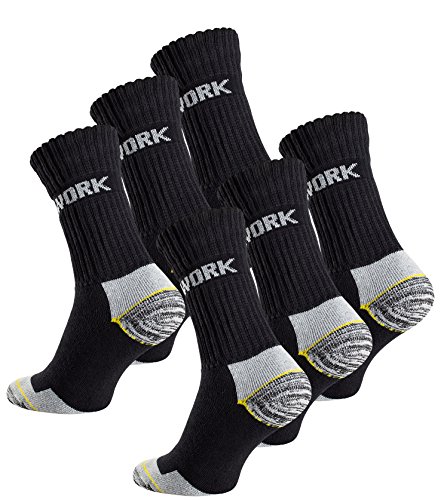 6 Paar Herren Arbeitssocken - Robuste Atmungsaktive Work Socks - Berufssocken, Gr. 39-42 6 Paar Herren Arbeitssocken - Robuste Atmungsaktive Work Socks - Berufssocken, Gr. 39-42 von Cotton Prime
