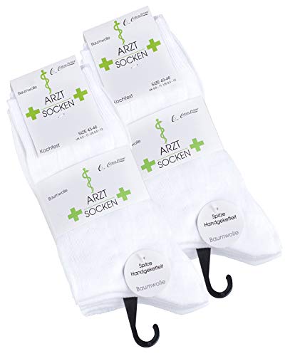 Cotton Prime 10 Paar Arzt - Socken für Herren in weiss von Cotton Prime