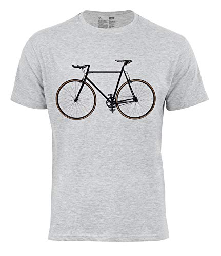 T-Shirt Bike - Fahrrad, Männer Shirt für Radfahrer, Grau Melànge, GR. S von Cotton Prime