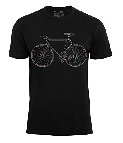 T-Shirt Bike - Fahrrad, Männer Shirt für Radfahrer, Schwarz, GR. L von Cotton Prime