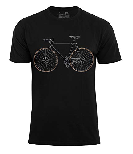 T-Shirt Bike - Fahrrad, Männer Shirt für Radfahrer, Schwarz, GR. M von Cotton Prime