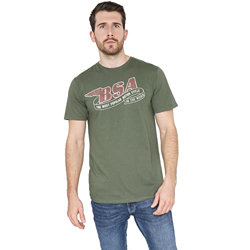 Cotton Soul BSA Birmingham Heritage Herren-T-Shirt, Militärgrün, military green, M von Cotton Soul