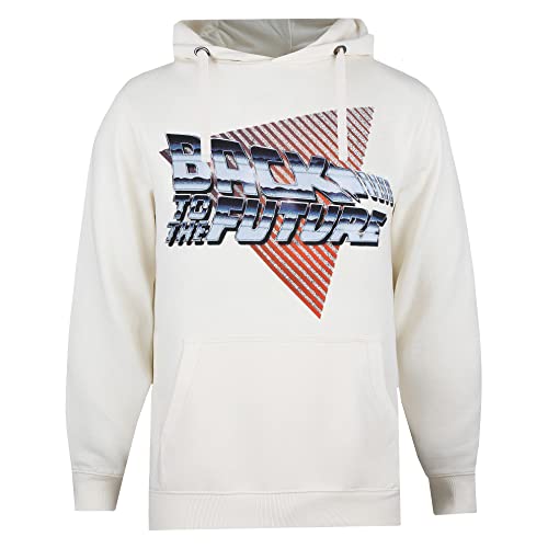 Cotton Soul Back To The Future Herren-Kapuzenpullover, Chrom-Logo, Ecru, Ecru, L von Cotton Soul