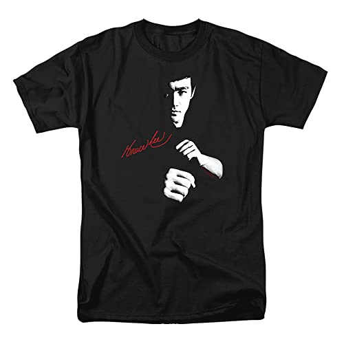 Cotton Soul Bruce Lee Signature Unisex T-Shirt, Schwarz, Schwarz , XL von Cotton Soul