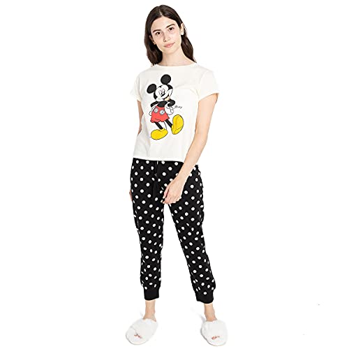 Cotton Soul Disney, Mickey Timeless Damen Schlafanzug-Set, mehrfarbig, multi, 48 von Cotton Soul