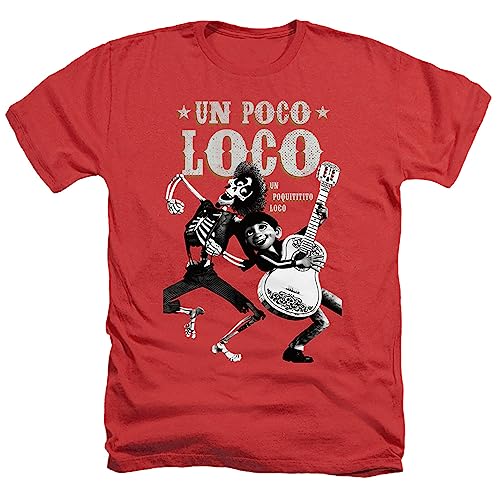 Cotton Soul Disney Coco In Poco Loco Herren T-Shirt, Rot Heather, SML Cotton Soul Disney Coco In Poco Loco Herren T-Shirt, Rot Heather, SML von Cotton Soul