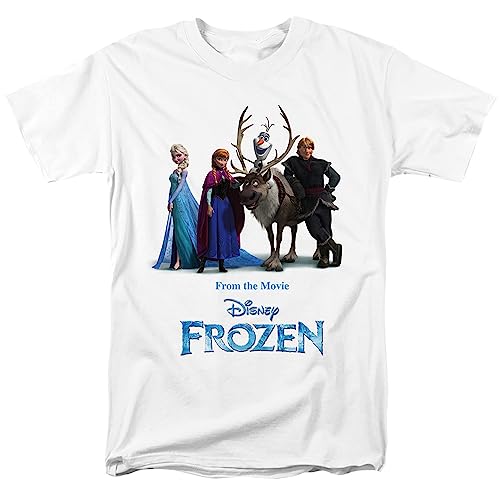 Cotton Soul Disney Frozen Characters Damen T-Shirt, Weiß, SML von Cotton Soul