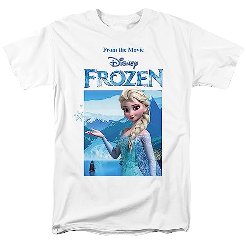 Cotton Soul Disney Frozen ELSA Snowflake Damen T-Shirt, Weiß, LRG von Cotton Soul