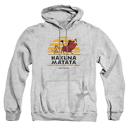 Cotton Soul Disney Lion King Pumbaa Timon Hakuna Matata Hoodie, Grau meliert, grey heather, L von Cotton Soul