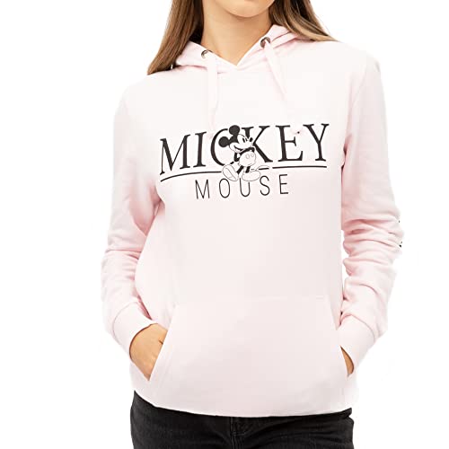 Cotton Soul Disney Mickey Authentic Damen Hoodie, Blassrosa, 36 von Cotton Soul