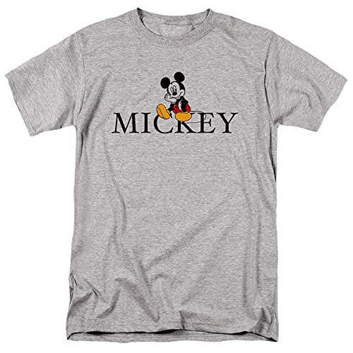 Cotton Soul Disney Mickey Mouse T-Shirt, sitzend, Grau meliert, grey heather, L von Cotton Soul